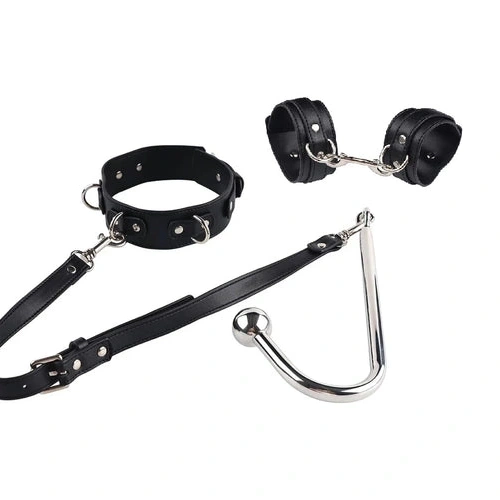 Elegant Hook Anal Cuffs 5334 Beaded and with Collar 0315
